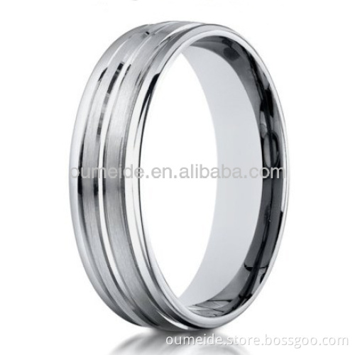 fashion titanium steel rings jewelry,plain blank wedding ring band